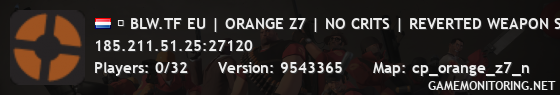 █ BLW.TF EU | ORANGE Z7 | NO CRITS | REVERTED WEAPON STATS