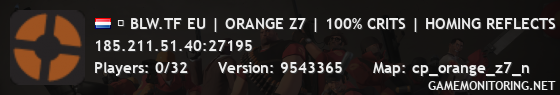 █ BLW.TF EU | ORANGE Z7 | 100% CRITS | HOMING REFLECTS █