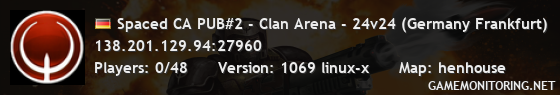 Spaced CA PUB#2 - Clan Arena - 24v24 (Germany Frankfurt) Spaced CA PUB#2 - Clan Arena - 24v24 (Germany Frankfurt)
