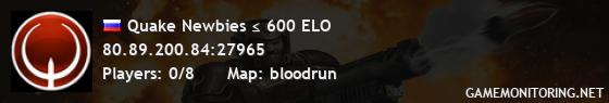 Quake Newbies ≤ 600 ELO Quake Newbies ≤ 600 ELO