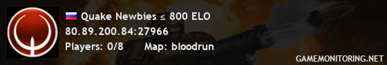 Quake Newbies ≤ 800 ELO Quake Newbies ≤ 800 ELO