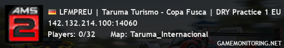 LFMPREU | Taruma Turismo - Copa Fusca | DRY Practice 1 EU | S17