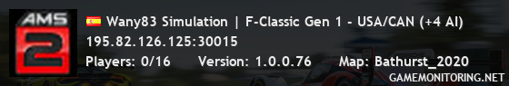 Wany83 Simulation | F-Classic Gen 1 - USA/CAN (+4 AI)