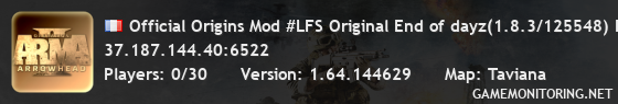 Official Origins Mod #LFS Original End of dayz(1.8.3/125548) Ho Official Origins Mod #LFS Original End of dayz(1.8.3/125548) Ho