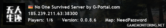 No One Survived Server by G-Portal.com