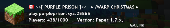 >>[ PURPLE PRISON ]<<   ✧ /WARP CHRISTMAS ✧