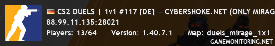 CS2 DUELS | 1v1 #117 [DE] — CYBERSHOKE.NET (ONLY MIRAGE)