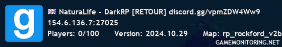 NaturaLife - DarkRP [RETOUR] discord.gg/vpmZDW4Ww9