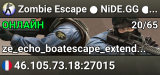 Zombie Escape ● NiDE.GG ● NoSteam | discord.gg/nide