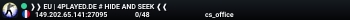 ❱❱ EU | 4PLAYED.DE # HIDE AND SEEK ❰❰