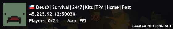 DeusX|Survival|24/7|Kits|TPA|Home|Fest