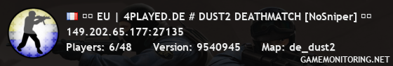 ❱❱ EU | 4PLAYED.DE # DUST2 DEATHMATCH [NoSniper] ❰❰