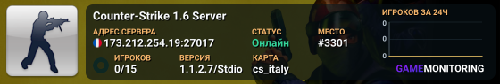 Counter-Strike 1.6 Server