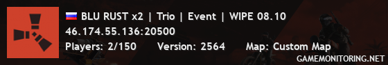 BLU RUST x2 | Trio | Event | WIPE 04.10