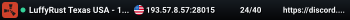 LuffyRust Texas USA - 10xPvE|NoBP|Kits|Skins|Backpacks|Purge No
