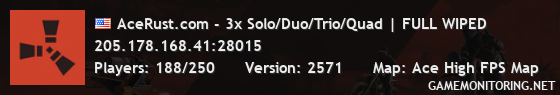 AceRust.com - 3x Solo/Duo/Trio/Quad | FULL WIPED