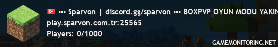 ▪▪▪ Sparvon | discord.gg/sparvon ▪▪▪ BOXPVP OYUN MODU YAKINDA!