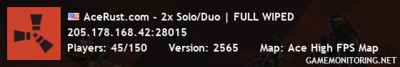 AceRust.com - 2x Solo/Duo | FULL WIPED