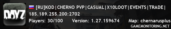 [RU]KOD|CHERNO PVP|CASUAL|X10LOOT|EVENTS|TRADE|