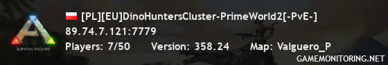 [PL][EU]DinoHuntersCluster-PrimeWorld2[-PvE-]