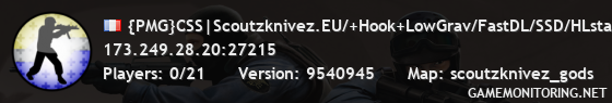 {PMG}CSS|Scoutzknivez.EU/+Hook+LowGrav/FastDL/SSD/HLstatsXce