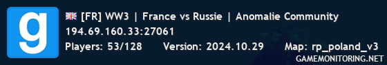 [FR] WW3 | France vs Russie | Anomalie Community