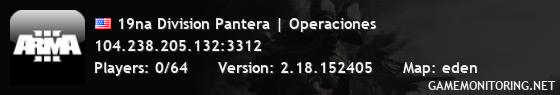 19na Division Pantera | Operaciones