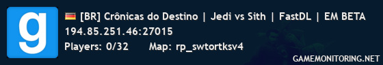 [BR] Crônicas do Destino | Jedi vs Sith | FastDL | EM BETA