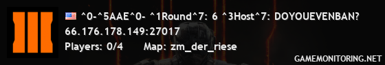 ^0-^5AAE^0- ^1Round^7: 6 ^3Host^7: DOYOUEVENBAN?