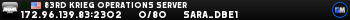 83rd Krieg Operations Server 83rd Krieg Operations Server