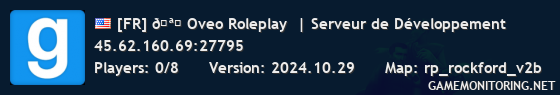 [FR] 🪐 Oveo Roleplay  | Serveur de Développement