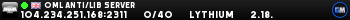 OML Anti/Lib Server OML Anti/Lib Server