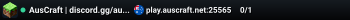 AusCraft | discord.gg/auscraft Progress through free ranks! /rank