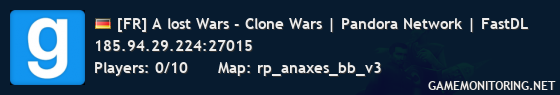 [FR] A lost Wars - Clone Wars | Pandora Network | FastDL