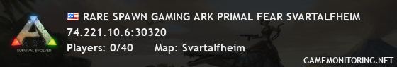 RARE SPAWN GAMING ARK PRIMAL FEAR SVARTALFHEIM