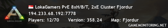 LokaGamers PvE 8xH/B/T, 2xE Cluster Fjordur