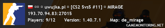 ██ ★ uwujka.pl ★ [CS2 5vs5 #11] ⚫ MIRAGE