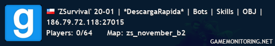 'ZSurvival' 20-01 | *DescargaRapida* | Bots | Skills | OBJ |