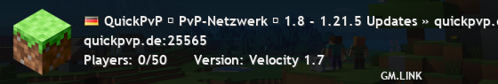 QuickPvP ➫ PvP-Netzwerk ➢ 1.8 - 1.21.5 Updates » quickpvp.de/discord