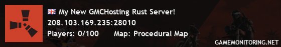 My New GMCHosting Rust Server!