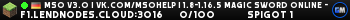 MSO V3.0 | vk.com/msohelp | 1.8-1.16.5 Magic Sword Online - Minecraft RPG сервер! MSO V3.0 | vk.com/msohelp | 1.8-1.16.5 Magic Sword Online - Minecraft RPG сервер!