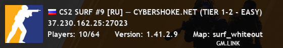 CS2 SURF #9 [RU] — CYBERSHOKE.NET (TIER 1-2 - EASY)
