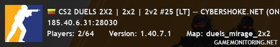 CS2 DUELS 2X2 | 2x2 | 2v2 #25 [LT] — CYBERSHOKE.NET (ONLY MIR