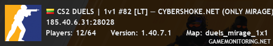 CS2 DUELS | 1v1 #82 [LT] — CYBERSHOKE.NET (ONLY MIRAGE)