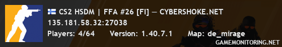 CS2 HSDM | FFA #26 [FI] — CYBERSHOKE.NET