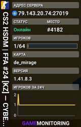 CS2 HSDM | FFA #24 [KZ] — CYBERSHOKE.NET