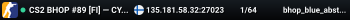CS2 BHOP #89 [FI] — CYBERSHOKE.NET (TIER 1-2 - EASY)
