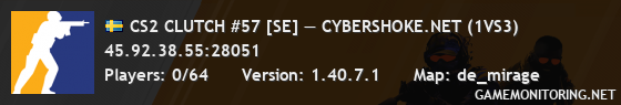 CS2 CLUTCH #57 [SE] — CYBERSHOKE.NET (1VS3)