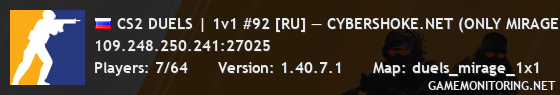 CS2 DUELS | 1v1 #92 [RU] — CYBERSHOKE.NET (ONLY MIRAGE)