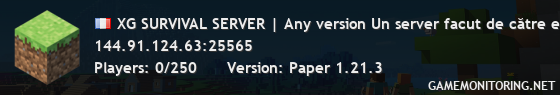 XG SURVIVAL SERVER | Any version Un server facut de către echipa RMR